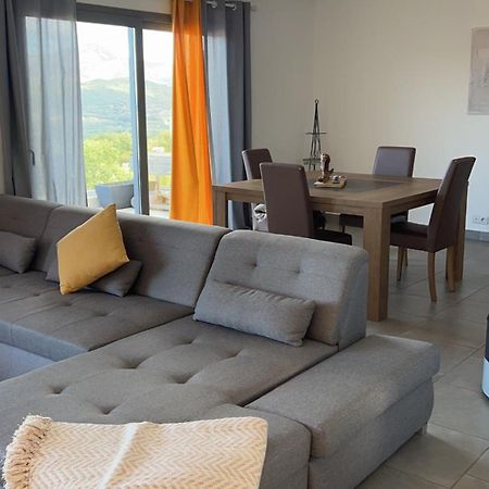 Haut De Villa - Vue Mer Avec Coucher De Soleil Cargese Luaran gambar