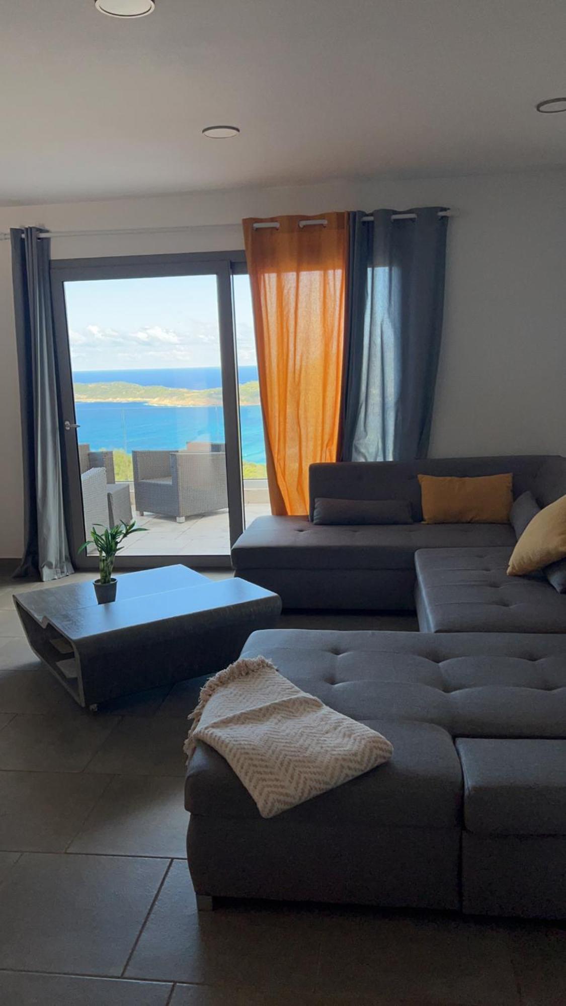 Haut De Villa - Vue Mer Avec Coucher De Soleil Cargese Luaran gambar